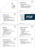 Computer P Organization: Introduction (1/3)