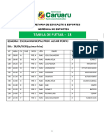 Tabela Oficial Do Futsal 26.09 Ok