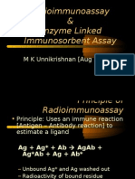 Radioimmunoassay & Enzyme Linked Immunosorbent Assay: M K Unnikrishnan (Aug 2006)