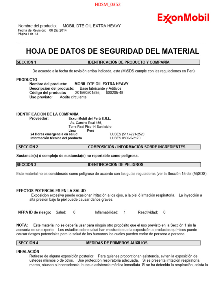 Mobil Dte Oil Extra Heavy PDF