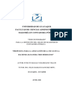 Propuesta para La Aplicacion de La Nic 41 en La Hacienda Tres Hermanos