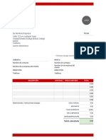 ES Modern Invoice Template Word