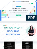 MOCK TEST - I - 100 PYQs - 10 Years 1697349499072
