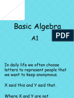 A1 - Basic Algebra