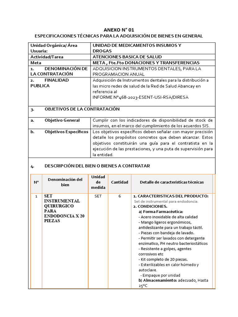 TDR Instrumentos Dentales | PDF | Acero | Materiales