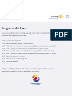 Programa Del Evento Mujer Empodérate - Proyecto Conjunto