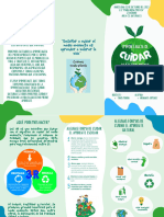 Tríptico Cambio Climático Orgánico Verde