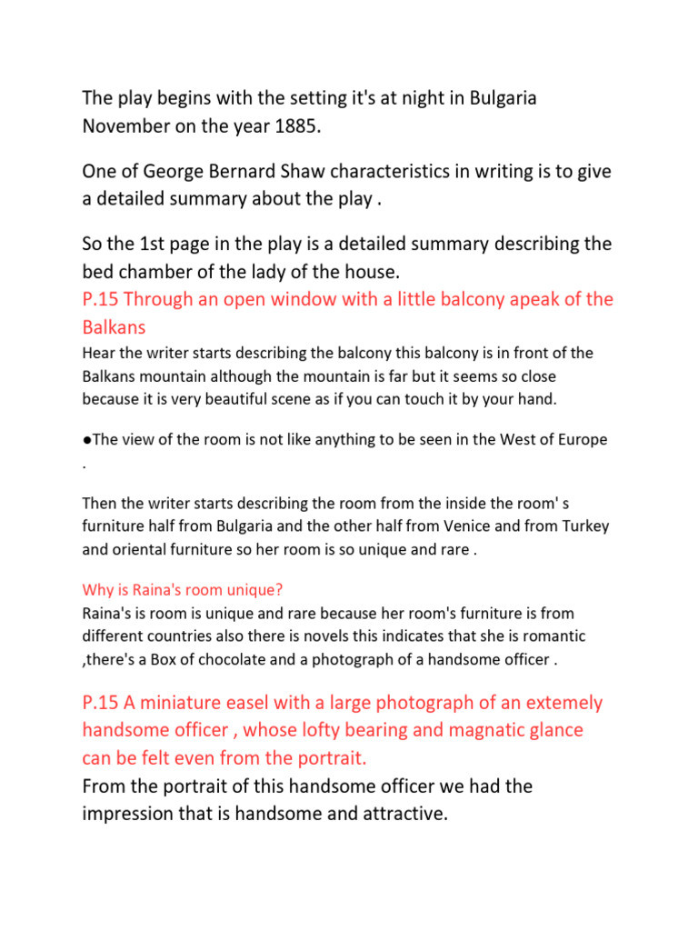 Arms and The Man PDF