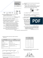 Ficha 1 - Massa e Tamanho Dos Átomos: FQA - 10º Ano