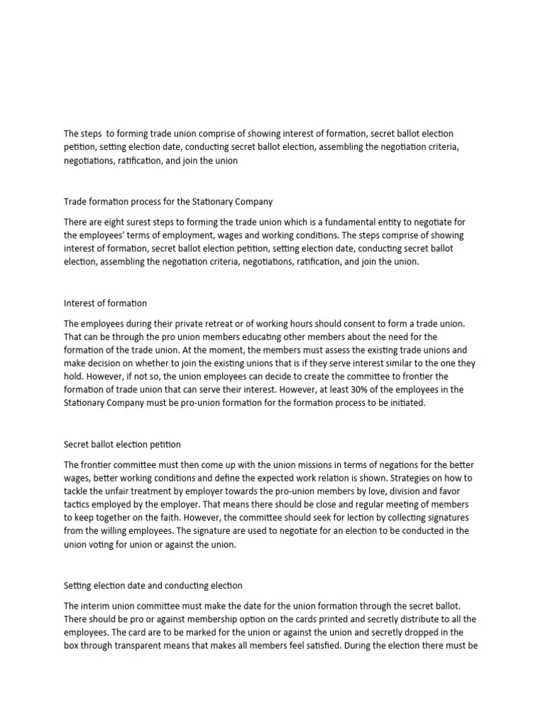 Union Certification | PDF | Employment | Right To Work Law