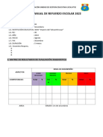 Informe Anual de Refuerzo Escolar