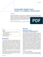 Chromatographie Liquide Haute Performance en Conditions Dénaturantes