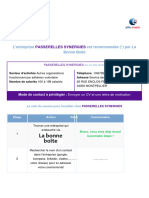 Fiche Entreprise Passerelles Synergies