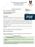 8o. Guia 4 La Comunidad Como Distintivo Del Pueblo de Dios