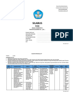 Silabus PJOK Kelas 4 Semester 1