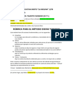 Rúbrica 4° Secundaria Tercer Bimestre 2023