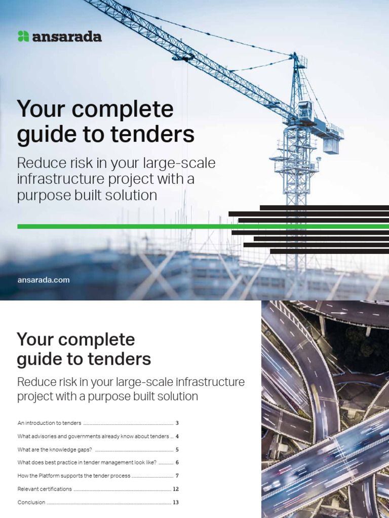Infrastructure Tender Management Guide | PDF | Procurement | Computing