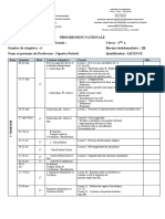 Fiches de Progression Harmonisée 2A