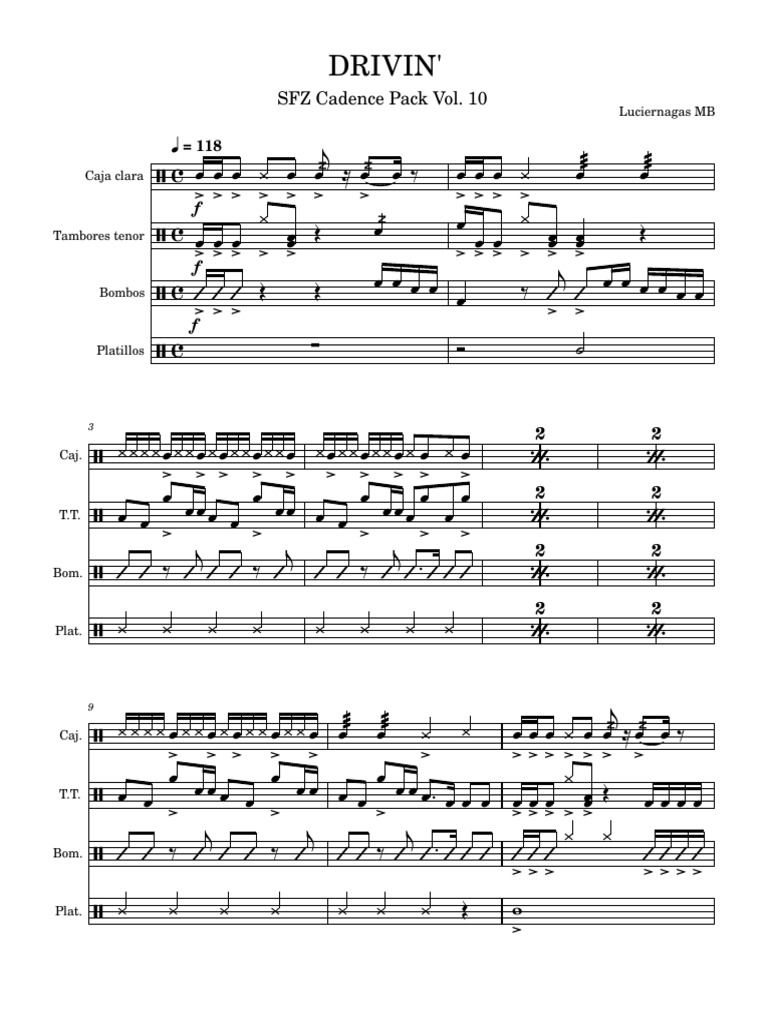 SFZ Cadence Pack Vol. 10 | PDF
