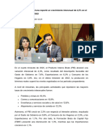 La Economía Ecuatoriana Reportó Un Crecimiento Interanual de 4