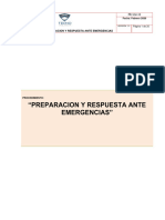 Procedimiento de Preparacion y Respuesta para Las Emergencias