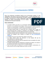 Fiche Informative - Code Vestimentaire CEPEO