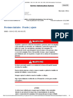 Presiones Iniciales - Pruebe y Ajuste