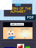 Letters of The Alphabet