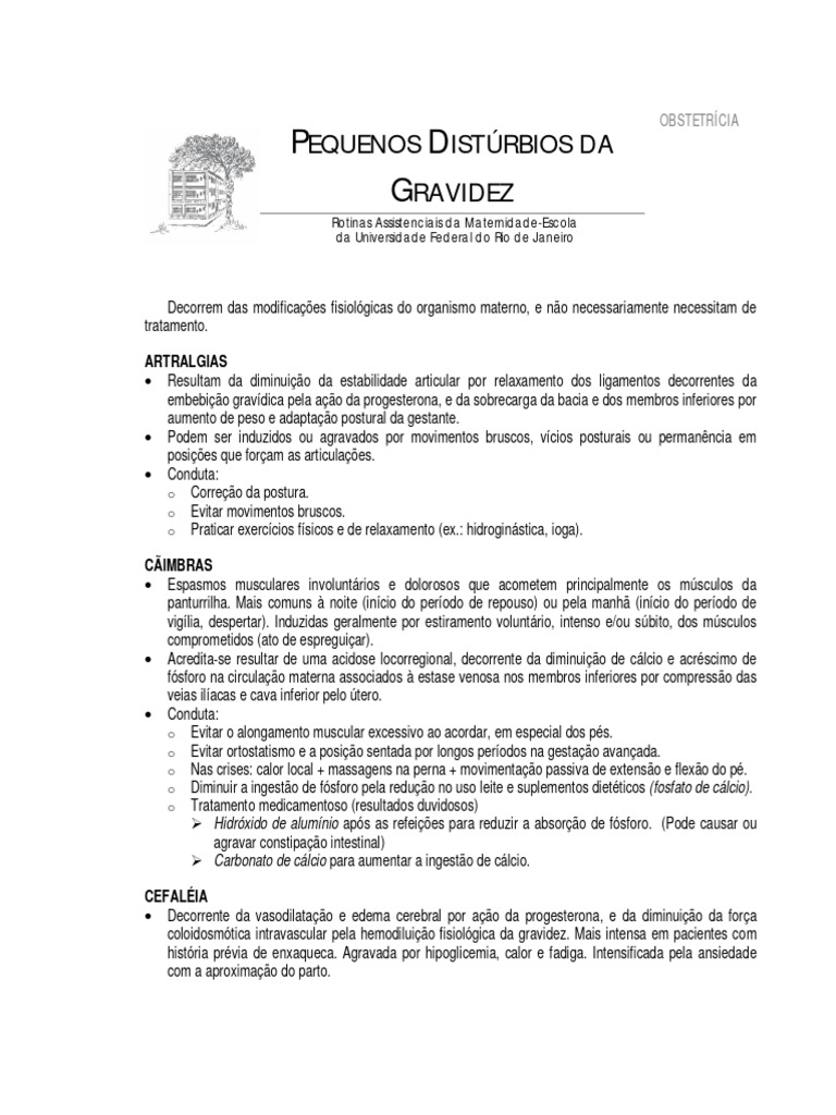 Distúrbios Comuns na Gravidez: Causas e Cuidados | PDF | Gravidez ...