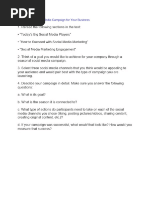 Social Media Campaign