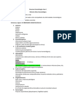 Resumen Hematología Clase 1 (Síndromes)