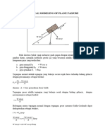 Physical Modeling of Plane Failure New