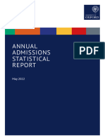 Annual Admissions Statistical Report 2022