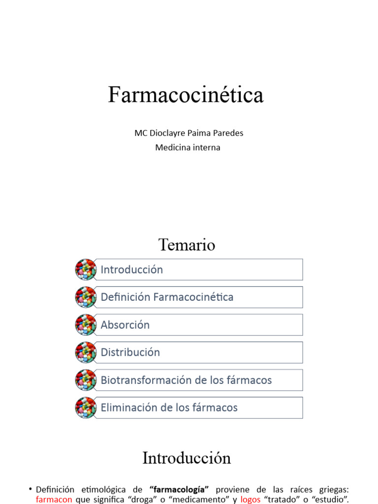 Farmacocinética Pdf Medicamentos Con Receta Farmacocinética