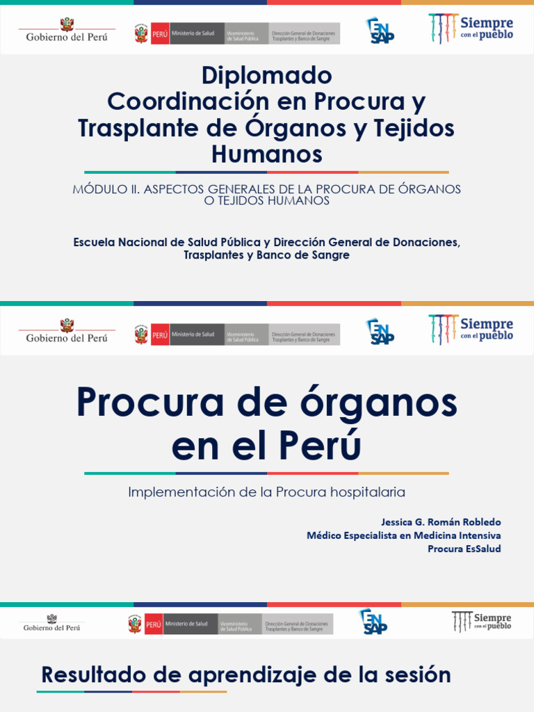 Diplomado en Procura de Órganos Perú | PDF | Hospital | Transplante de ...