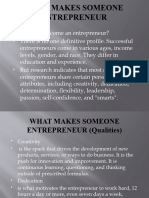 What Makes Someone Entrepreneur