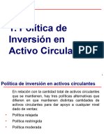 Política de Inversión en Activo Circulante