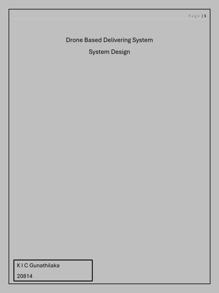 Drone Delivery System Circuit Diagram