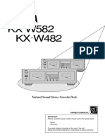 Yamaha kx-w482, kx-w582 Cassette User Manual