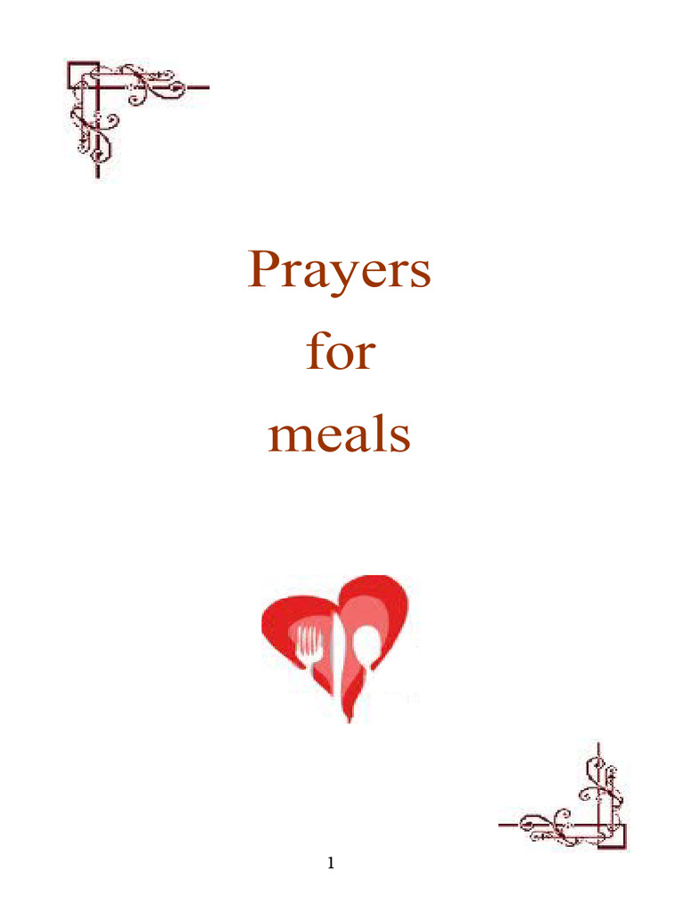 9 - 08 Booklet of Prayers Before Meals 2015 | PDF | Mary, Mother Of ...