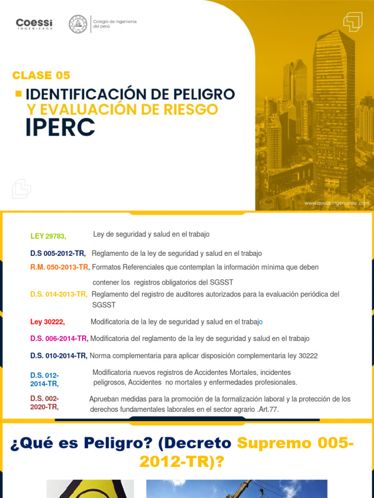 Evaluación de Peligros y Riesgos Laborales | PDF | Riesgo | Seguridad y ...