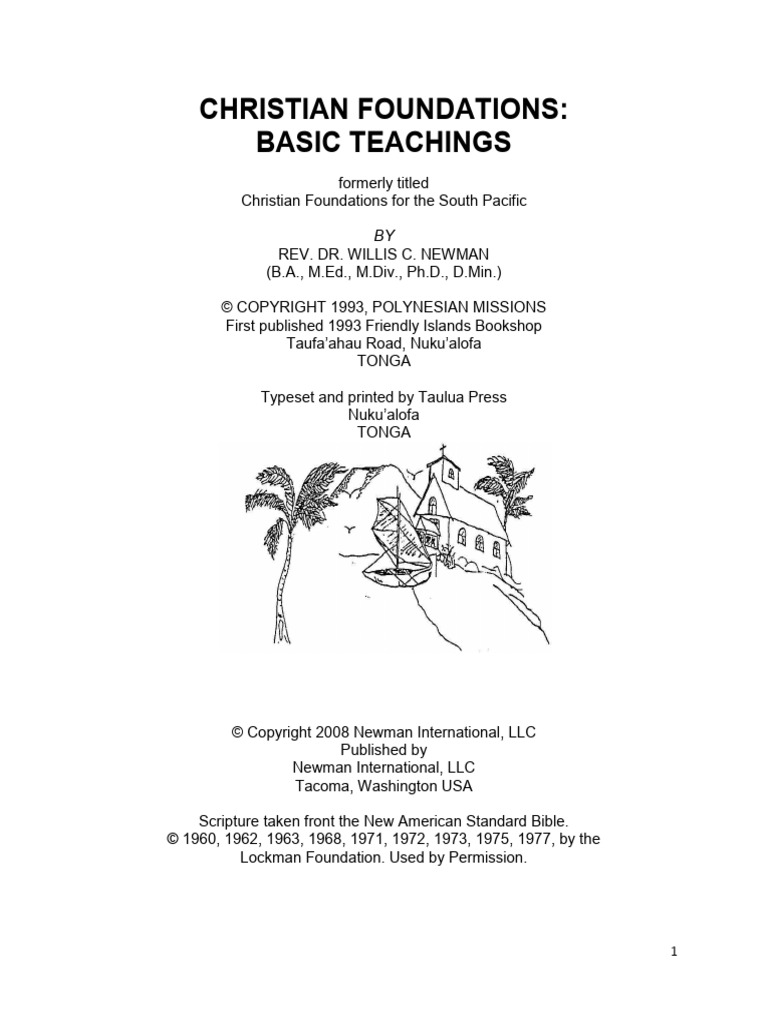 Christian Foundations e Book PDF Jesus God The Father