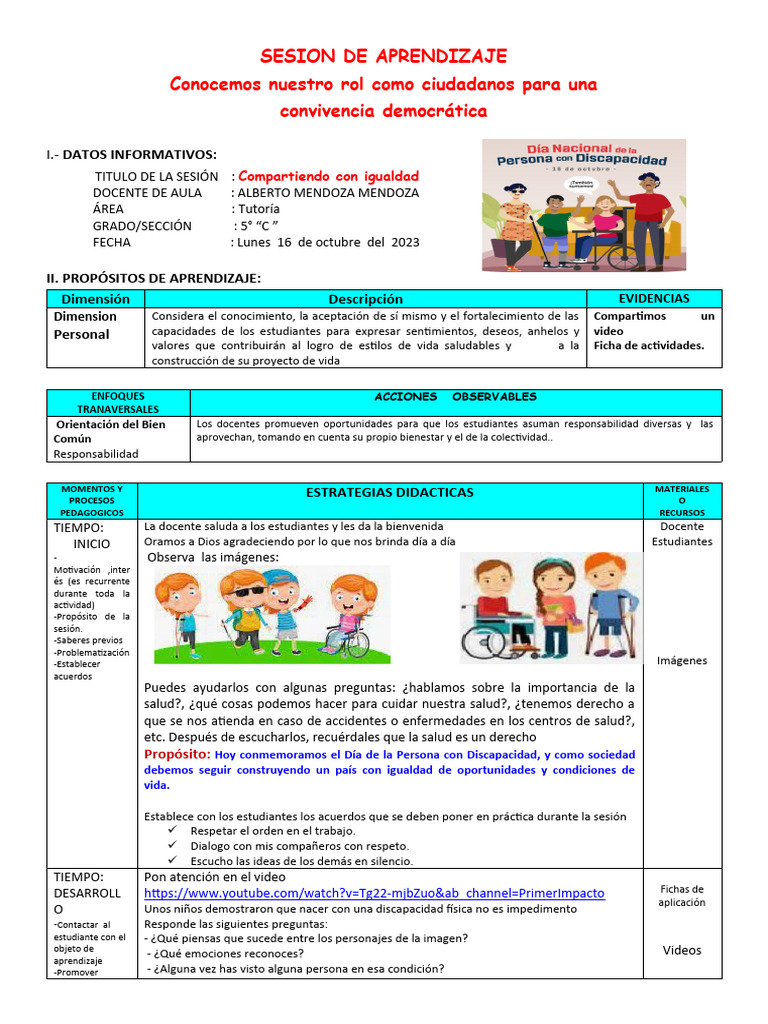 Inclusión y convivencia en el aula | PDF | Maestros | Aprendizaje
