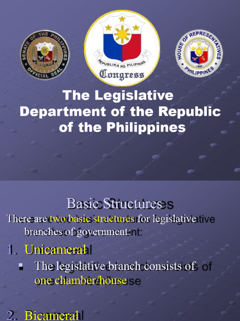 Legislative Department PDF United States House Of Representatives