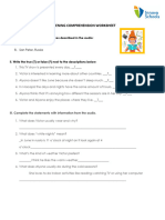 B1 - Activity 10 - Listening Worksheet