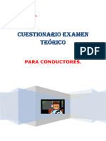 Cuestionario Examen Teórico Profesionales