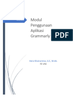 Modul Pelatihan Penggunaan Aplikasi Grammarly Pada Ms Word