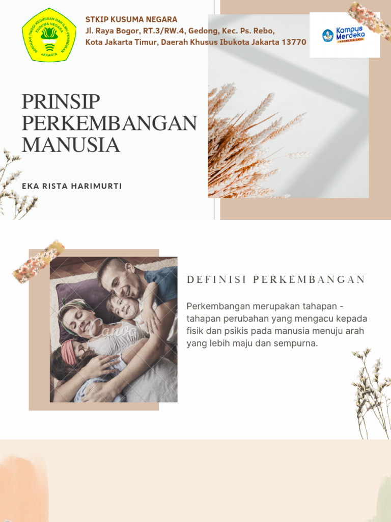 Prinsip Perkembangan Manusia | PDF | Sains & Matematika