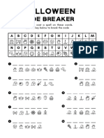 Magenta Halloween Code Breaker Worksheet