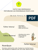 Faktor - Faktor Yang Mempengaruhi Perkembangan Peserta Didik